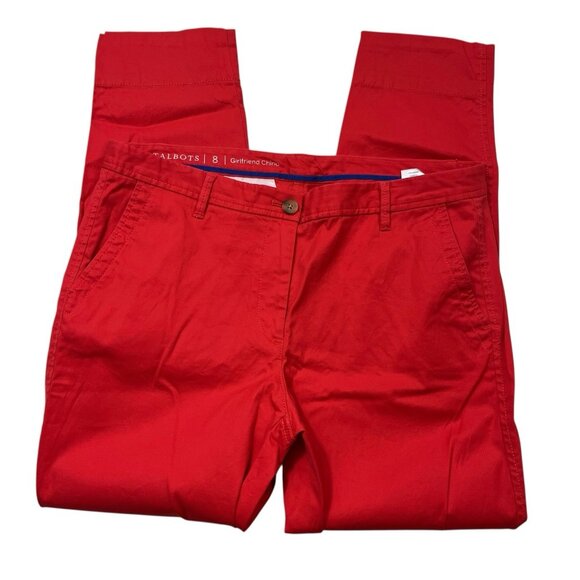 Talbots Girlfriend Chino pants Women's size 8 - Picture 1 of 3